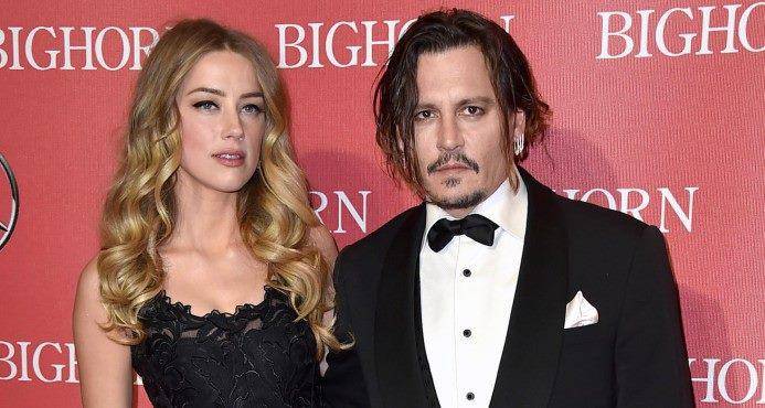 Amber Heard y Johnny Deep.