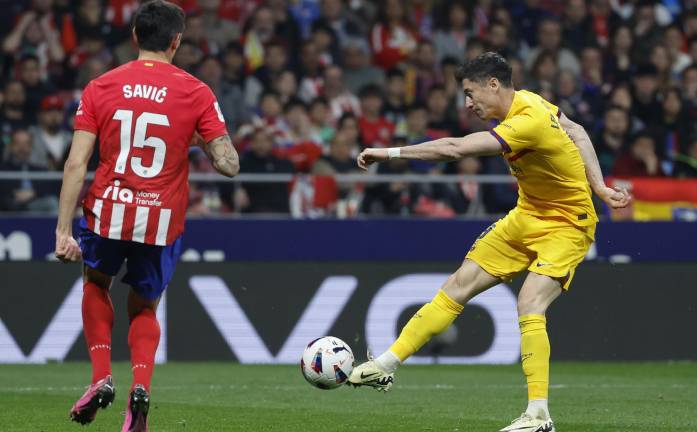 Robert Lewandowski brilló con un gol y dos asistencias en el triunfo sobre el Atlético de Madrid.