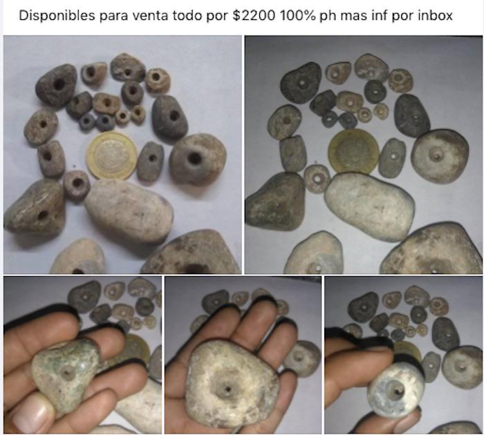 $!Lote de piezas prehispánicas.