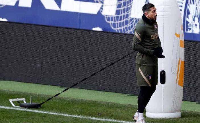 Héctor Herrera ya entrena con los colchoneros.