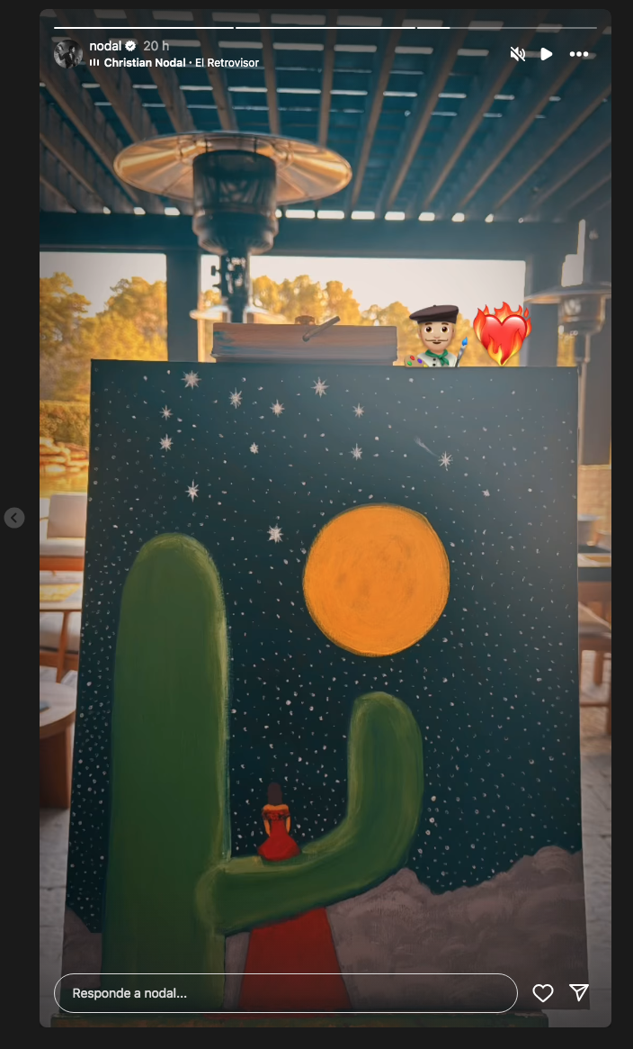 $!Muestra Nodal su lado artístico con una pintura inspirada en Ángela Aguilar