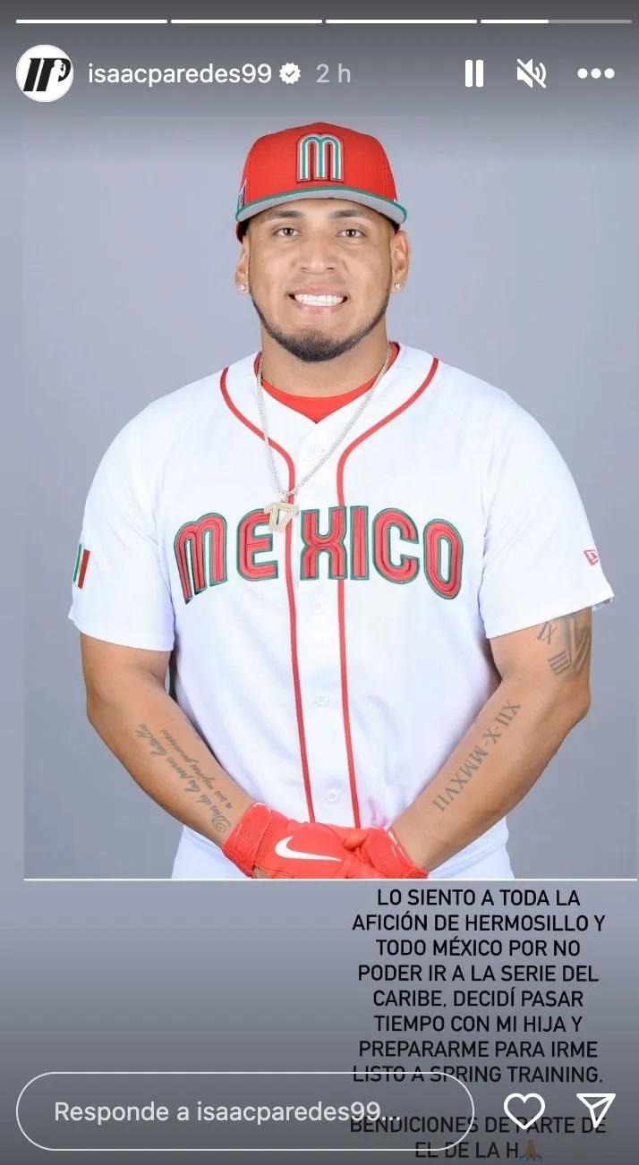 $!Isaac Paredes se baja del barco a un día de la Serie del Caribe