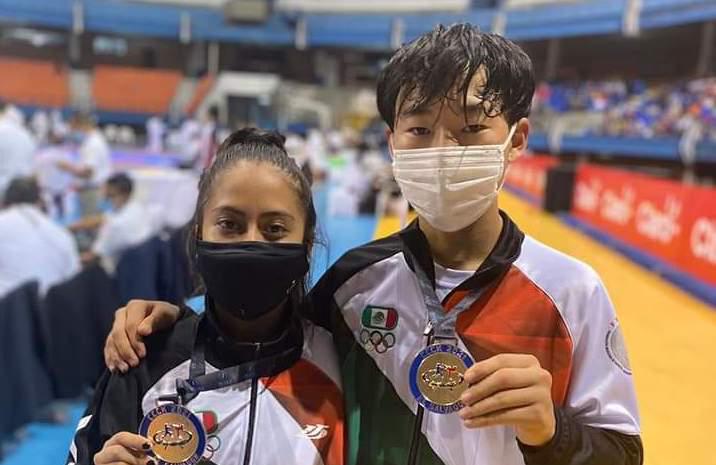 Mazatlecos conquistan oro y plata en Centroamericano y del Caribe Mayor de Karate