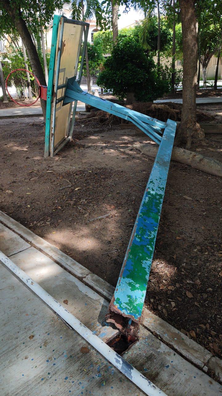 $!Atenderá Imdem rehabilitación de cancha de baloncesto del Sábalo Country