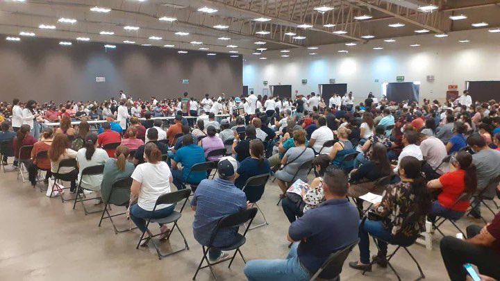 Jornada de vacunación a adultos mayores en Culiacán.