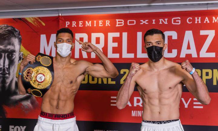David Morrell Jr. y Mario Cázares salen en orden con la romana.