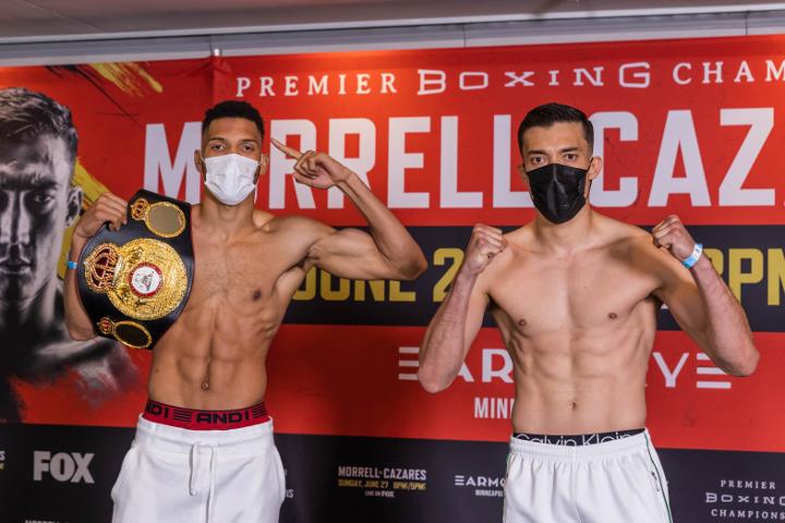 Sinaloense Cázares cumple con la báscula y está listo para retar al campeón mundial Morrell
