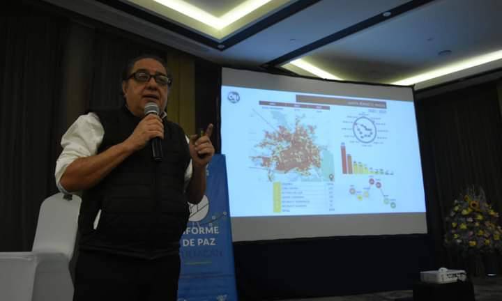 La organización Construyendo Espacios para la Paz da a conocer su informe en materia de seguridad.
