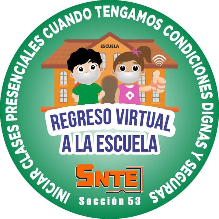 $!Primarias estatales colocan lonas para informar que su regreso a clases será virtual, no en las aulas