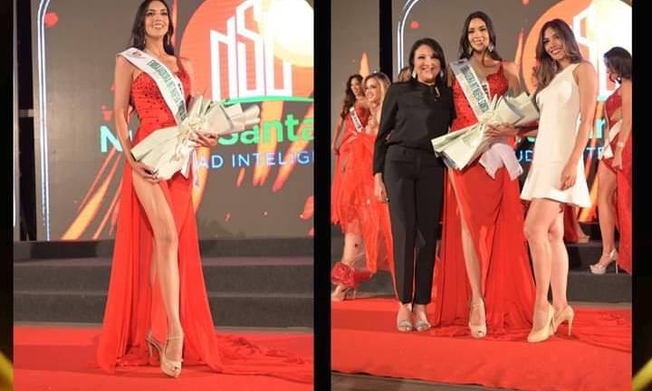 Carolina Pérez gana este premio como parte Reina Hispanoamericana, en Bolivia.