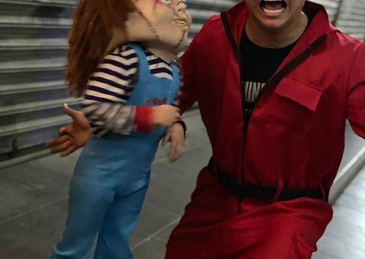 Gruperos se ponen creativos y sacan sus mejores disfraces en Halloween