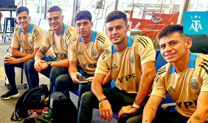 Los argentinos ya se encuentran en suelo mazatleco para su encuentro de este viernes ante el Tri.