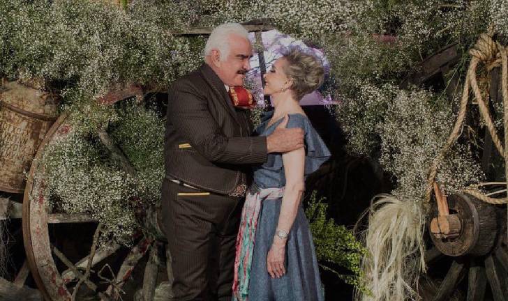 Vicente Fernández y Cuquita.