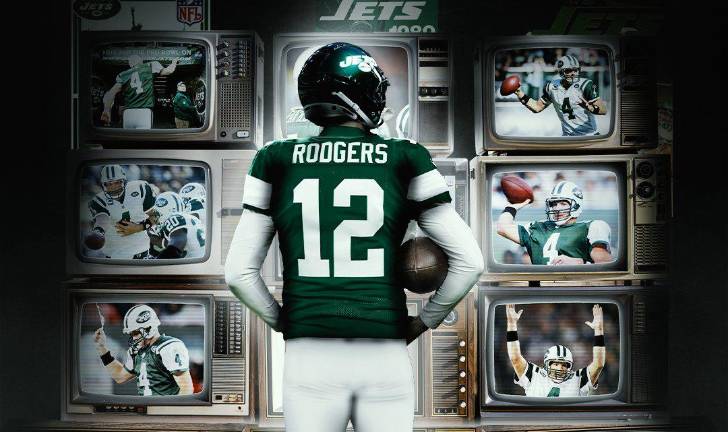 Aaron Rodgers es el nuevo mariscal de campo de los Jets de Nueva York.