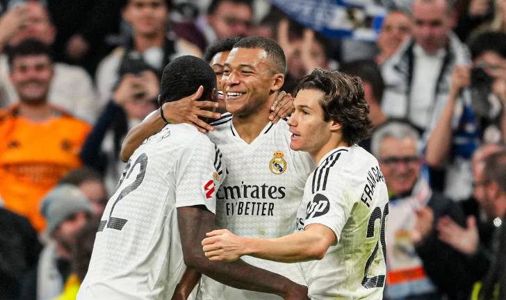 Kylian Mbappé llega a ocho goles en LaLiga.