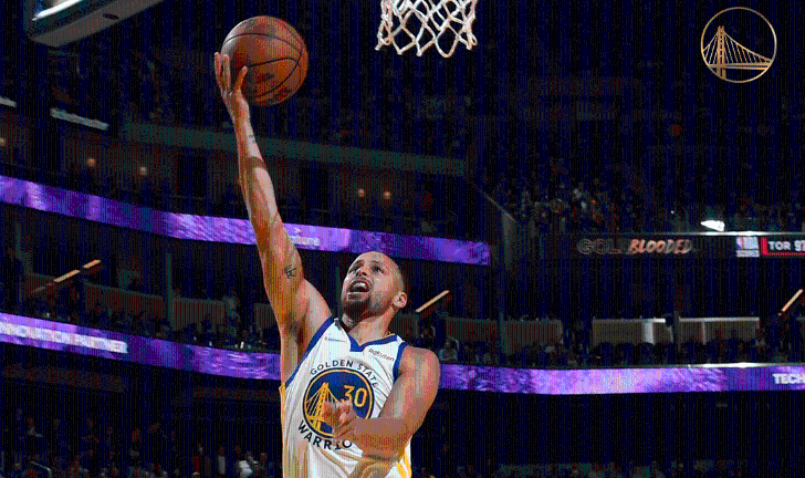 Stephen Curry se ha mostrado en gran nivel en los playoffs de los Warriors.