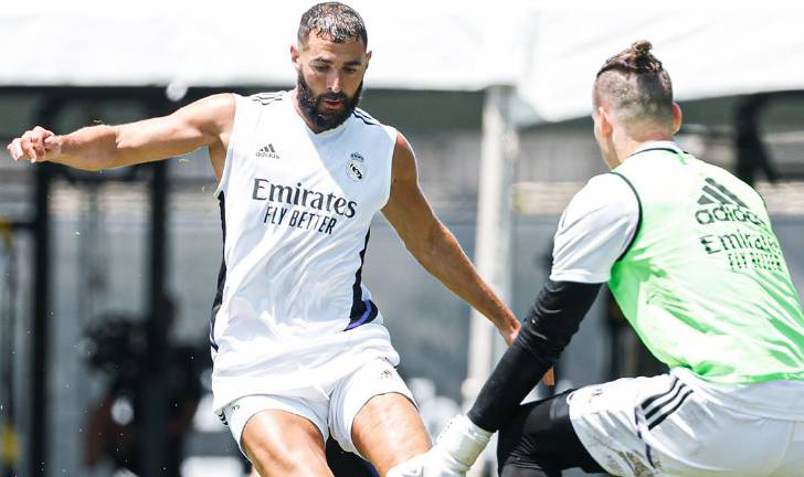 Karim Benzema podría volver al terreno de juego en el duelo ante el América.