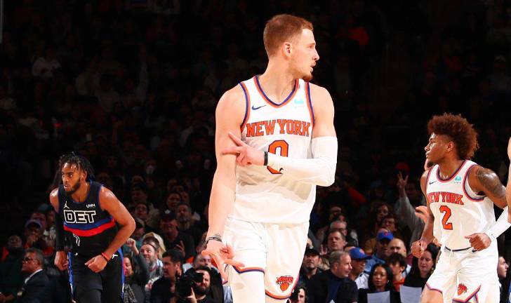 Donte DiVincenzo fue determinante para el triunfo de los Knicks sobre los Pistons.