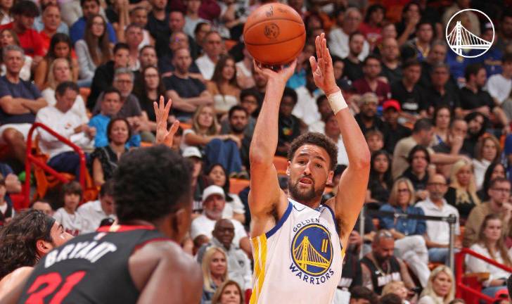 Klay Thompson fue figura en el triunfo sobre el Heat.