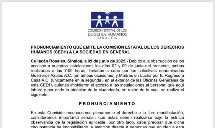 Las manifestaciones provocaron el cierre de las oficinas de la CEDH durante algunas horas.
