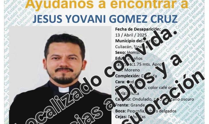 Jesús Yovani, de 39 años de edad y originario de Los Mochis, fue localizado con vida.