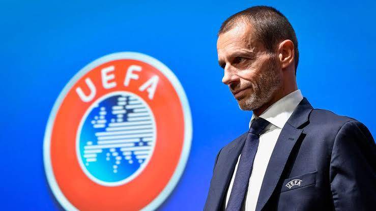 El presidente de la UEFA Aleksander Ceferin durante el Congreso de la UEFA en Montreux, Suiza.
