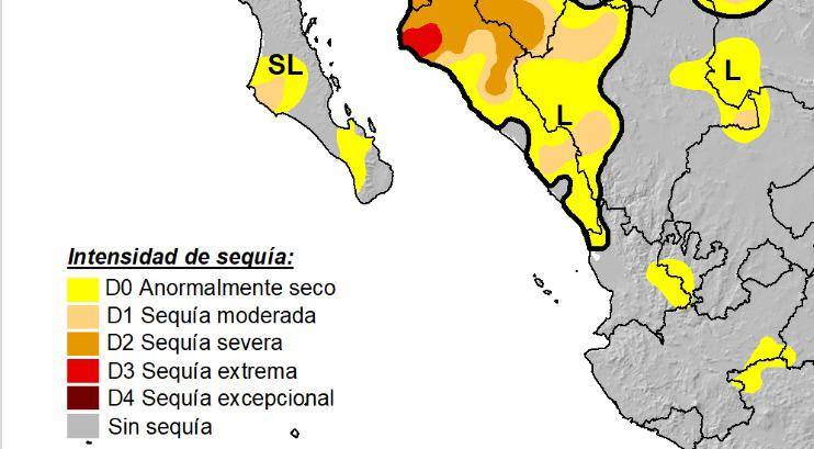 Rosario pasa de sequía severa a anormalmente seco
