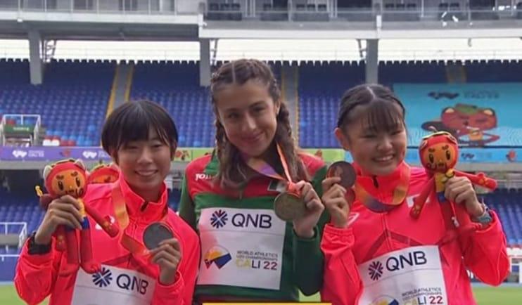 $!Marchista Ximena Serrano conquista oro en Mundial de Atletismo Sub 20 en Colombia