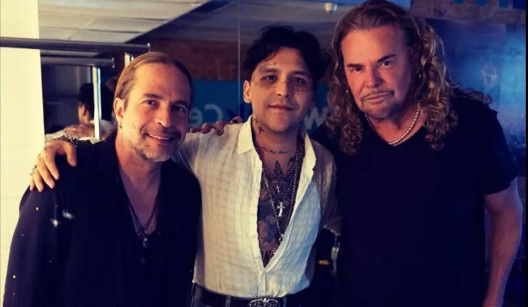 Christian Nodal y Maná se encuentran en Madrid.