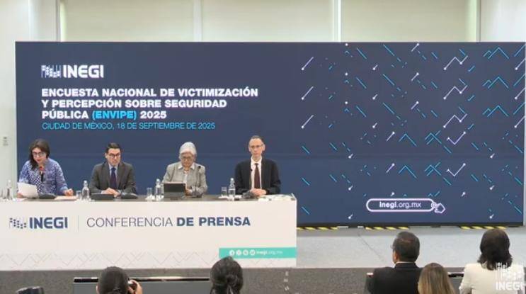 El Inegi da a conocer los resultados sobre la encuesta de seguridad.