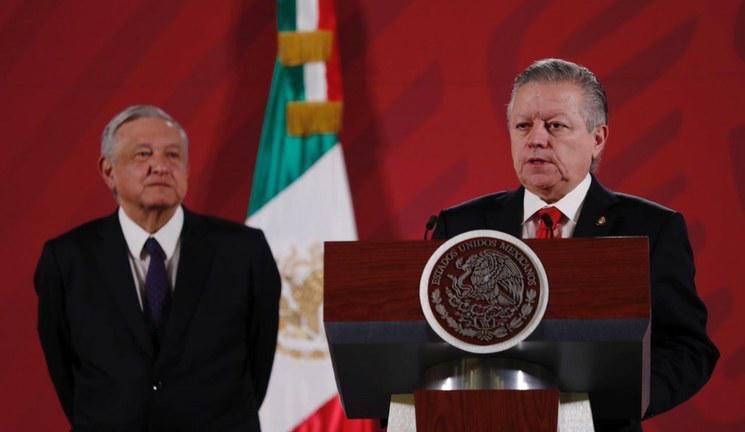 Andrés Manuel López Obrador y Arturo Zaldívar Lelo de Larrea