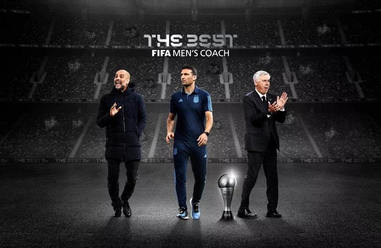 Ancelotti, Guardiola y Scaloni, finalistas al premio The Best como DT