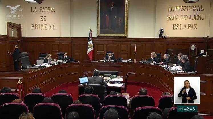 Primera sesión de la Suprema Corte de Justicia de la Nación en su nueva etapa.