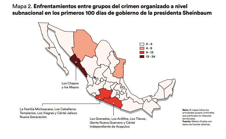 $!Sinaloa es el estado con más enfrentamientos del crimen organizado en el país