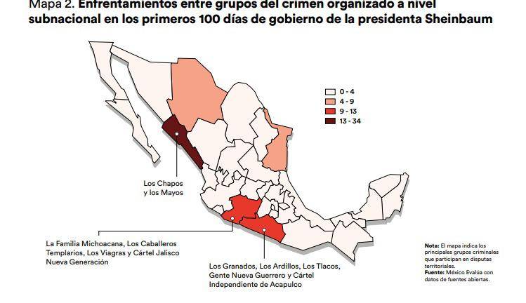 En el análisis expone una etapa de reacomodo territorial en la lógica del crimen organizado que compromete territorios más allá del estado de Sinaloa.