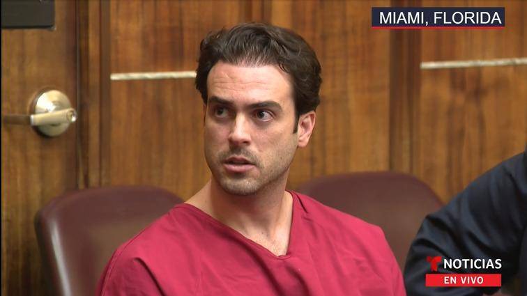 Pablo Lyle durante la audiencia en que le fue dictada su sentencia.