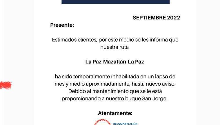 El comunicado.