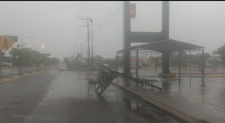 $!‘Saldo blanco’ reportan en el sur del estado por el paso del Huracán Pamela