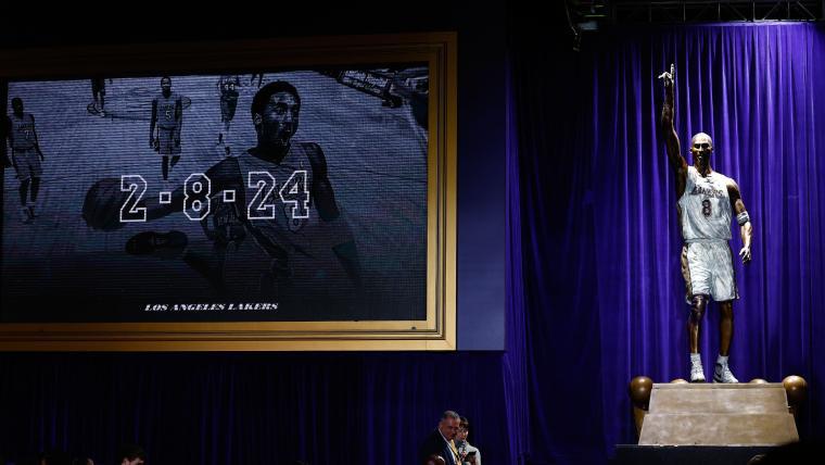 La nueva estatua de Kobe Bryant.