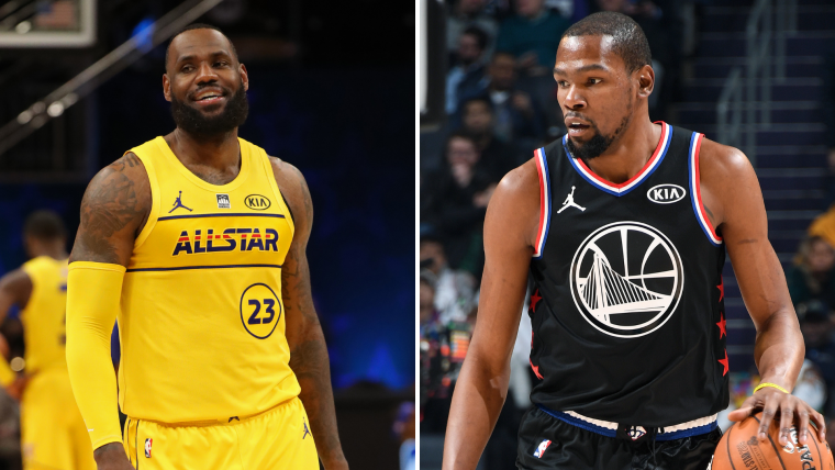 LeBron James y Kevin Durant son los capitanes.