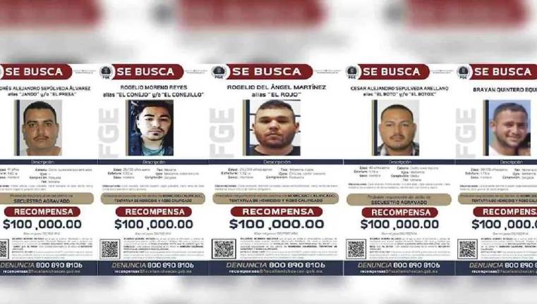 Los hombres que aparecen en las fichas son supuestos líderes de dos organizaciones criminales entre las que se encuentra “Los Viagras“