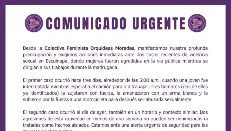 Los hechos les fueron confirmados por Seguridad Pública.