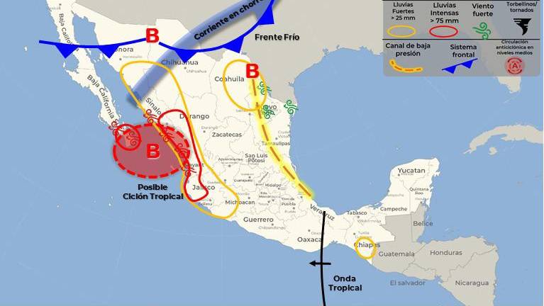 Podría formarse un nuevo ciclón.