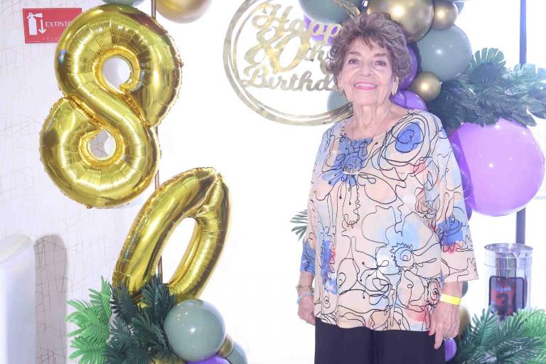 Plena a sus 80 años celebra la vida, Judith Ramírez