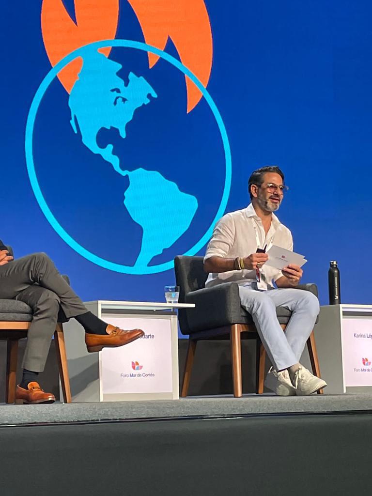 $!Miguel Rodarte alza la voz por el planeta en el Foro Mar de Cortés