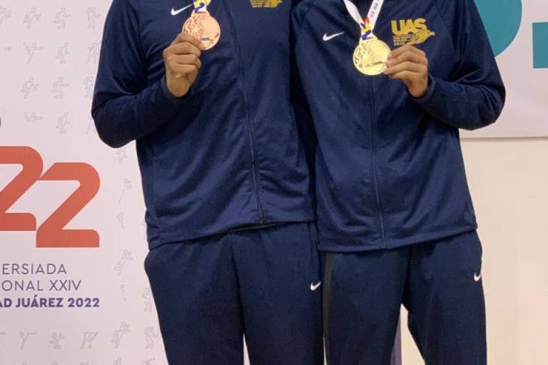 Roberto Medina de TKD le da a la UAS la primera medalla de oro en UACJ 2022
