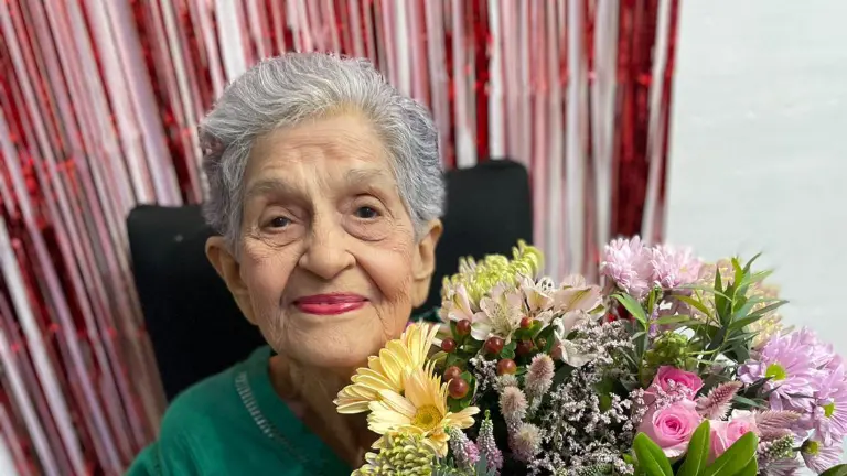 María Imelda Moraila Rodelo recibió muchas muestras de cariño en su cumpleaños.