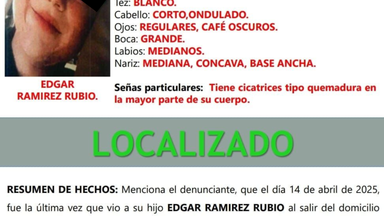 Localizan sano y salvo a Édgar ‘N’ en el municipio de Ahome.