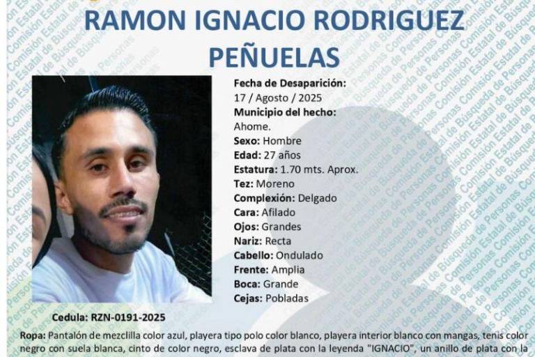 Buscan a joven taxista desaparecido en Ahome