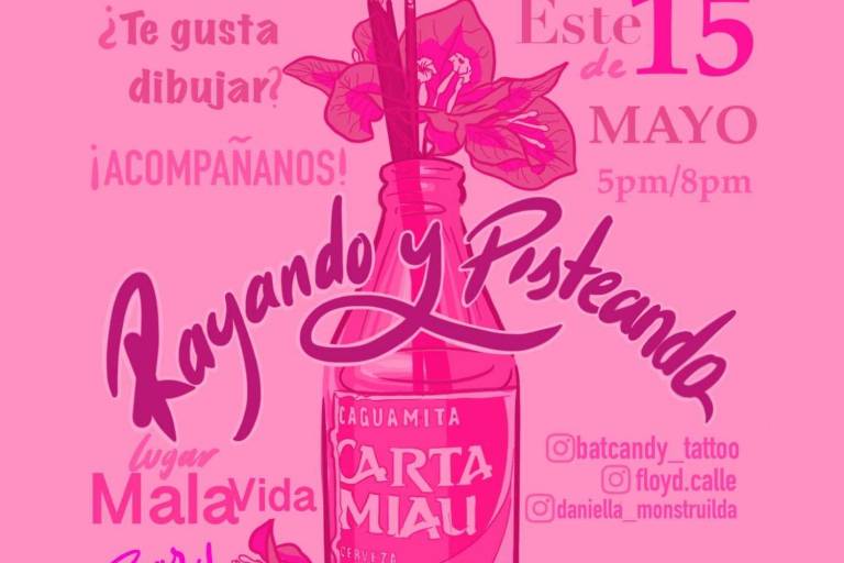 Mujeres fomentan el arte e invitan a participar en la primera edición de ‘Rayando y pisteando’